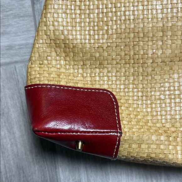 Kenneth Cole Red and Tan Shoulder Bag - Picture 7 of 10